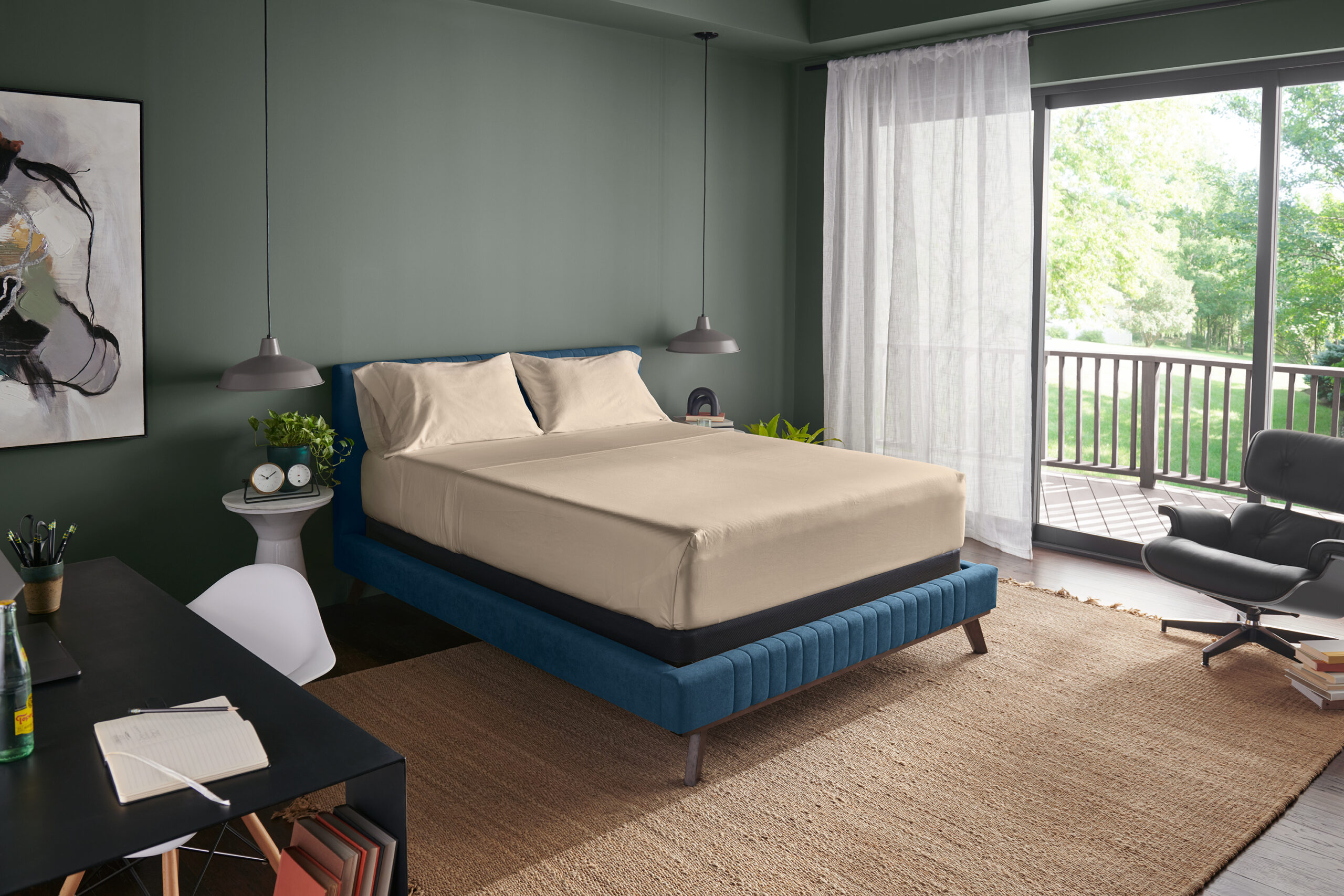 TEMPUR-Adapt Luxe Egyptian Cotton Sheets - Sandstone